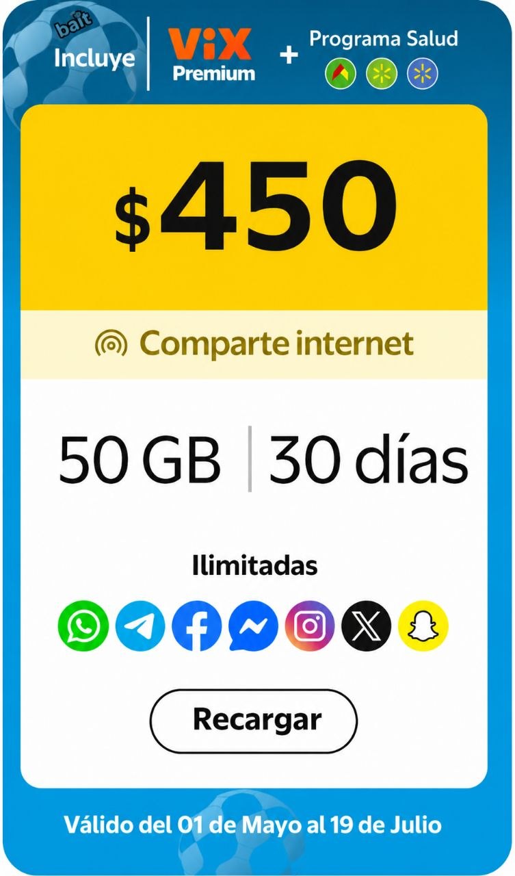 Recarga Mi Bait $649 móvil